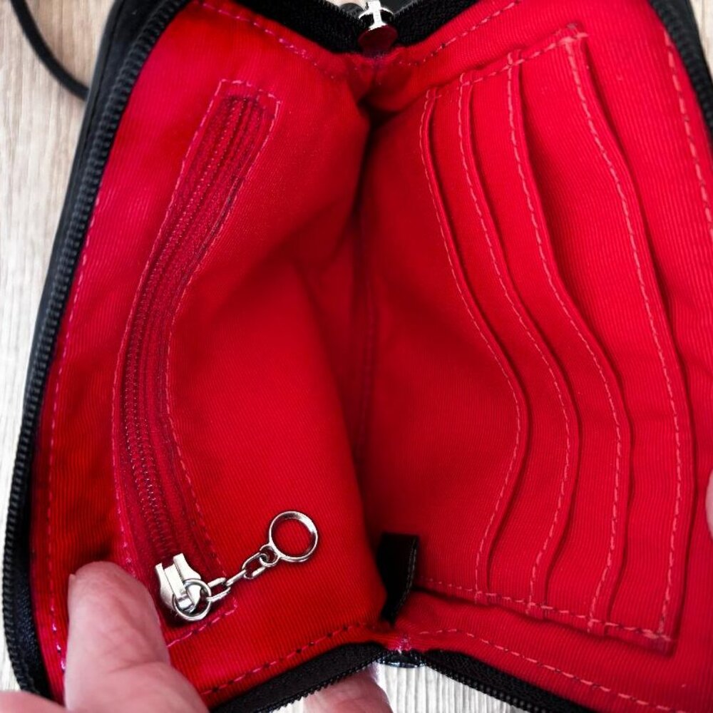 Vintage Y2K Coach Poppy Tartan Plaid Red/Black Crossbody Bag & Matching Wristlet - Picture 10 of 10